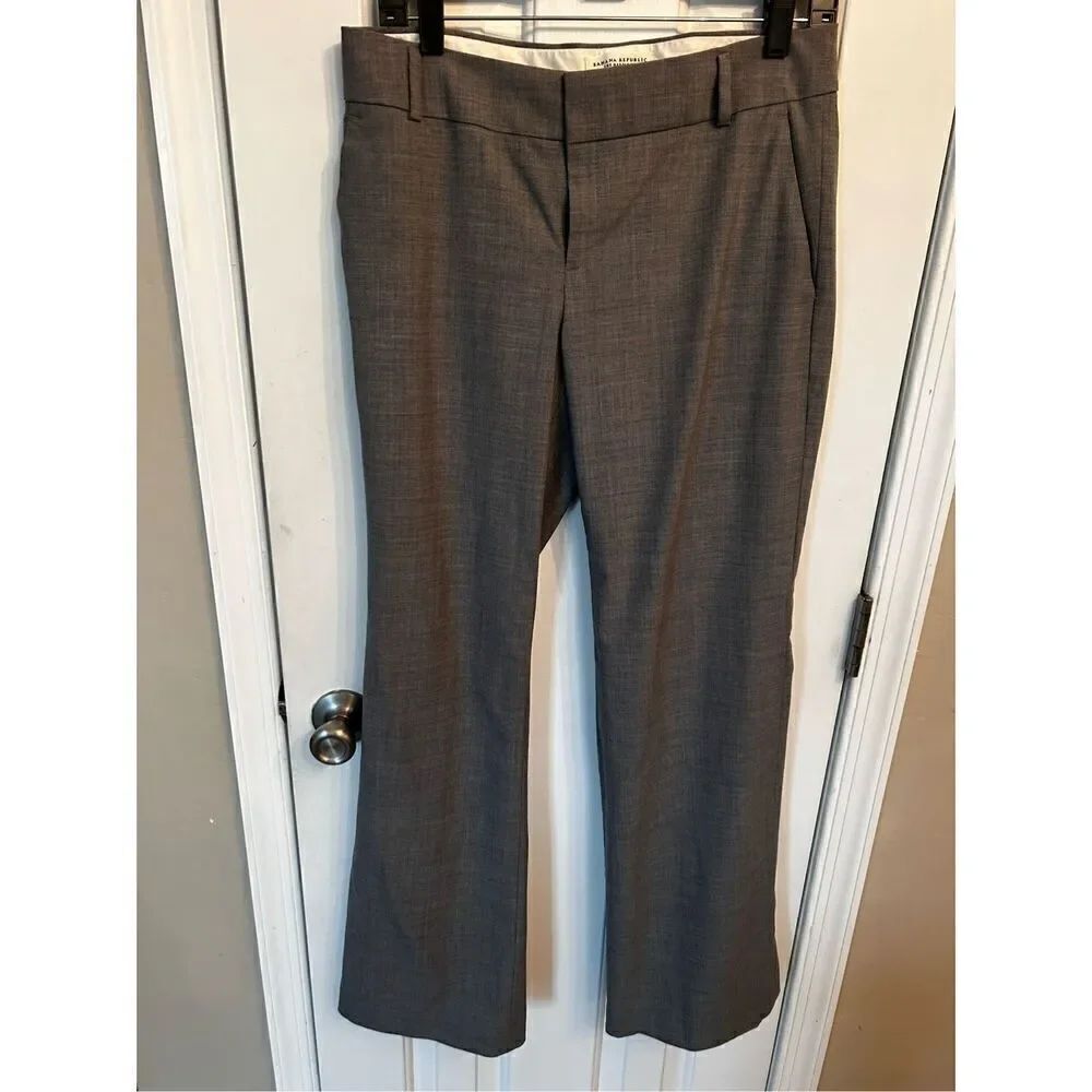 Banana republic gray stretchy pants size 8 Martin cut